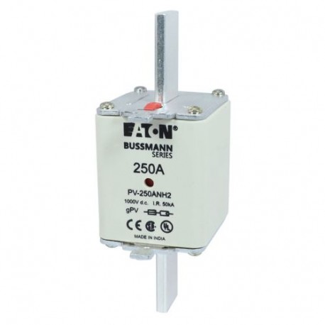 PV-250ANH2 - PV-250ANH2 EATON ELECTRIC cartridge fuse, ultra rapid, 250 a, DC 1000 V, NH2, gPV, UL PV, UL, IEC, indicator..