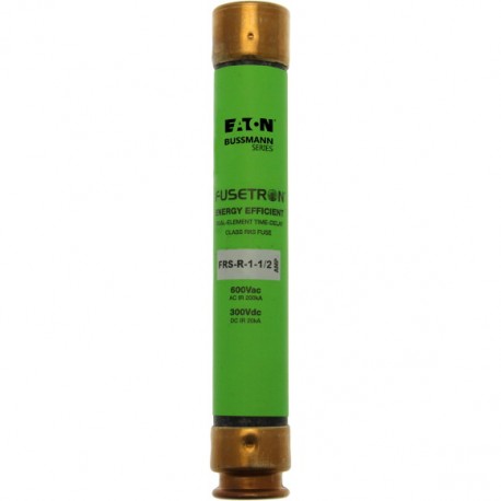 FRS-R-1-1-2 - FRS-R-1-1-2 FRS-R-1-1/2 EATON ELECTRIC fuse link, LV 1.5 a, AC 600 V, 21 x 127 mm, RK5, UL, delay, dual-elem..