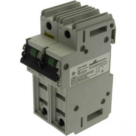 CCP-2-60CF - CCP-2-60CF EATON ELECTRIC Disconnect fuses-BT, 60 a, AC 600 V, DC 125 V, CF, 2P, UL