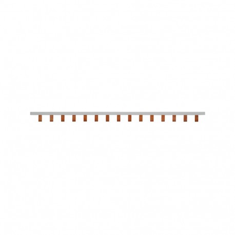 BB1P100M15 - BB1P100M15 EATON ELECTRIC BUSBAR, low voltage, 100 A, AC 600 V, DC 1000 V, 15 x 16 x 208 mm, 12P, UL