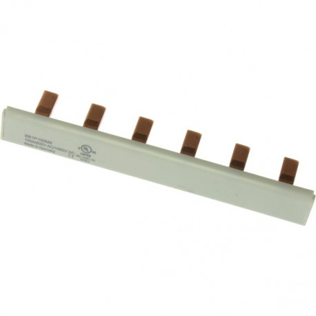 BB1P100M6 - BB1P100M6 EATON ELECTRIC BUSBAR, low voltage, 100 A, AC 600 V, DC 1000 V, 15 x 16 x 272 mm, 15P, UL