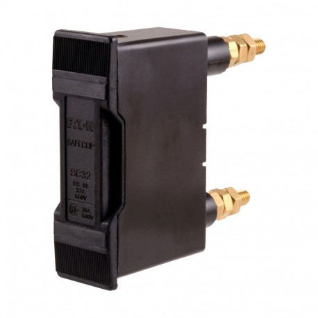 SC32P - SC32P EATON ELECTRIC Fuse-holder, LV, 200 A, AC 690 V, BS88/B2, 1P, BS, back stud connected, black