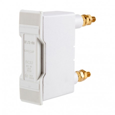 SC32PWH - SC32PWH EATON ELECTRIC Fuse-holder, LV, 32 A, AC 550 V, BS88/F1, 1P, BS, front connected, back stud connecte..