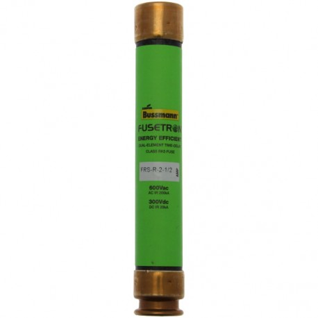 FRS-R-2-1-2 - FRS-R-2-1-2 FRS-R-2-1/2 EATON ELECTRIC cartridge fuse, BT 2.5 a, AC 600 V, 21 x 127 mm, RK5, UL, delay, dual..