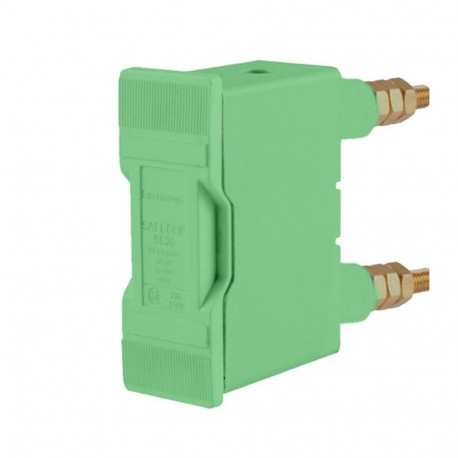 SC20PGN - SC20PGN EATON ELECTRIC Fuse-holder, LV, 20 A, AC 690 V, BS88/A1, 1P, BS, back stud connected flush, black