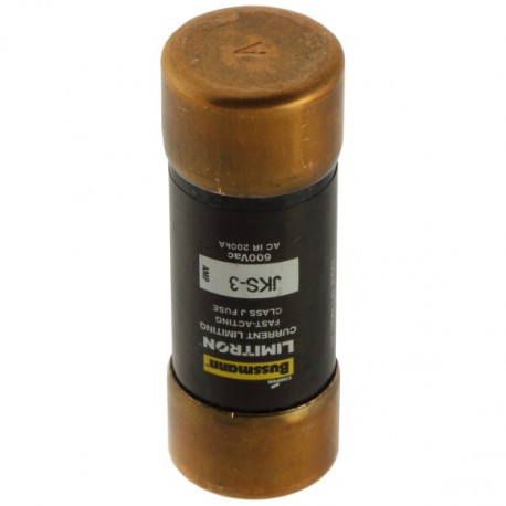 JKS-3 - JKS-3 EATON ELECTRIC Fuse-link, LV, 3 A, AC 600 V, 21 x 57 mm, J, UL, fast acting
