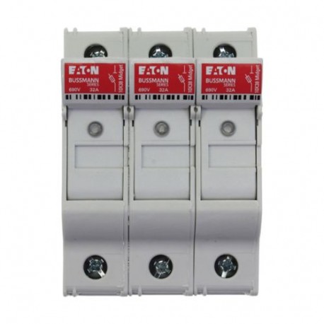 CHM3DNIU - CHM3DNIU EATON ELECTRIC Fuse-holder, LV, 32 A, AC 690 V, 10 x 38 mm, 3P+N, UL, IEC, indicating, DIN rail mou..