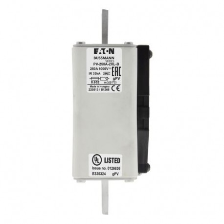 PV-250A-2XL-B - PV-250A-2XL-B EATON ELECTRIC Fuse-link, high speed, 250 A, DC 1500 V, 2XL, 60 x 192 mm, gPV, IEC, UL, with i..