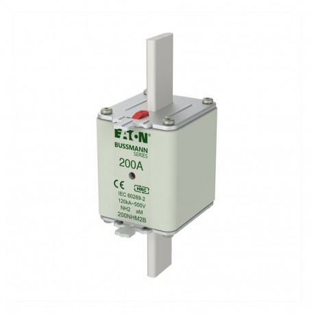 200NHM2B - 200NHM2B EATON ELECTRIC cartridge fuse, BT, 200 a, AC 500 V, NH2, a.m., IEC, indicator dual