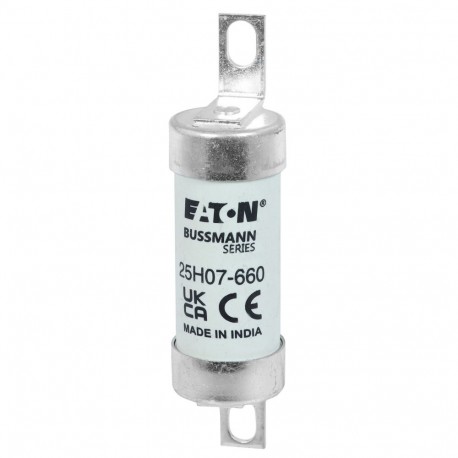 25H07-660 - 25H07-660 EATON ELECTRIC cartridge fuse, BT 25 a, AC 660 V, DC 250 V, BS88/A2, 22 x 82 mm, gL/gG, BS