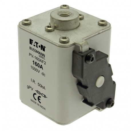 PV-160AF2 - PV-160AF2 EATON ELECTRIC Fuse-link, high speed, 250 A, DC 750 V, size 2, 59 x 77 x 130 mm, gR, IEC, with ind..