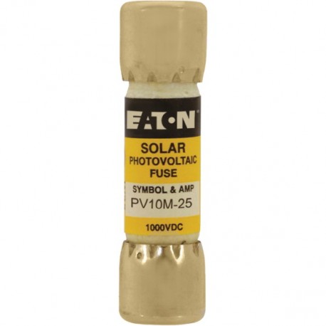 PV10M-25 - PV10M-25 EATON ELECTRIC Fuse-link, high speed, 25 A, DC 1000 V, IEC 60269-6 type A, 10 x 38 mm, gPV, UL PV, ..
