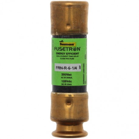 FRN-R-6-1-4 - FRN-R-6-1-4 FRN-R-6-1/4 EATON ELECTRIC Fuse-link, low voltage, 0.5 A, AC 250 V, 14.3 x 50.8, RK1, UL, time-d..