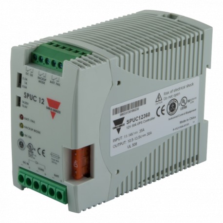 SPUC12360 - SPUC12360 CARLO GAVAZZI Model: UPS, Input type: DC, Output voltage: 12Vdc, Terminal type: Screw terminal