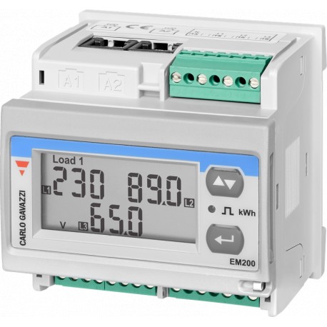 EM28072DMV53XOSX - EM28072DMV53XOSX CARLO GAVAZZI Function: Energy analyzer , Mounting: DIN-rail and Panel , Power supply: Self..