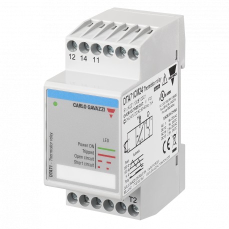 DTA71CM24 - DTA71CM24 CARLO GAVAZZI Output signal: 1 relay, Setpoints: 1, fixed , Monitored variable: Temperature monito..