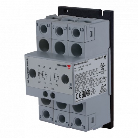 RGC2A60D10KKE - RGC2A60D10KKE CARLO GAVAZZI System: DIN-rail Mount, Current rating category: 10 AAC or less, Rated voltage: ..