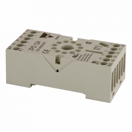 ZPD12A - ZPD12A CARLO GAVAZZI Function: For RCP relays, Connection: Screw terminals, Type: DIN rail sockets, Descript..