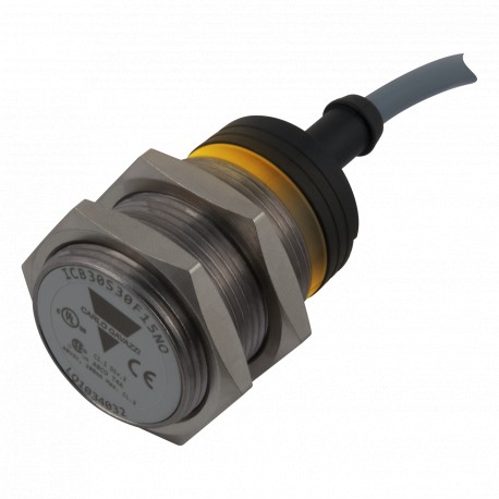 ICB30S30F15NO - ICB30S30F15NO CARLO GAVAZZI Output function: NO, Mounting: Flush, Housing: M30, Sensing range: 10 to 15 mm, ..