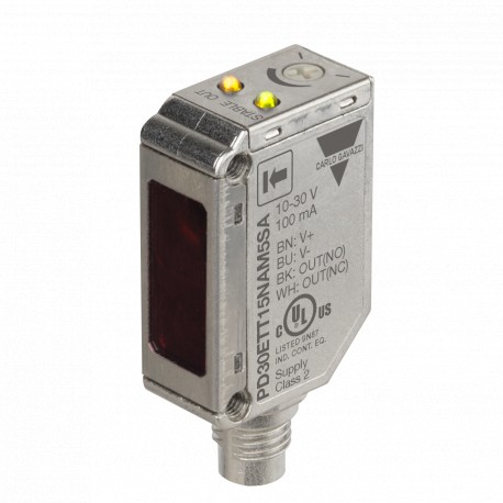 PD30ETT15NAM5SA - PD30ETT15NAM5SA CARLO GAVAZZI System: Through-beam, Housing: rectangular, Sensing range: 6 ... 20 m, Connect..