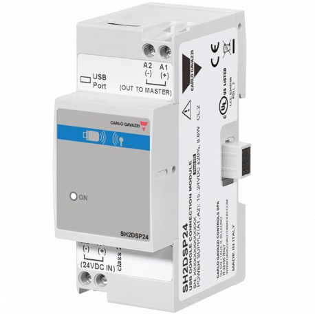 SH2DSP24 - SH2DSP24 CARLO GAVAZZI Type: Accessory, Housing: DIN-rail, Power supply: 24VDC, Type: USB adaptor, Housing: ..
