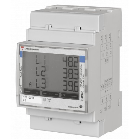EM340DINAV23XS1X - EM340DINAV23XS1X CARLO GAVAZZI Function: Energy analyzer , Mounting: DIN Rail, Power supply: Self power supp..