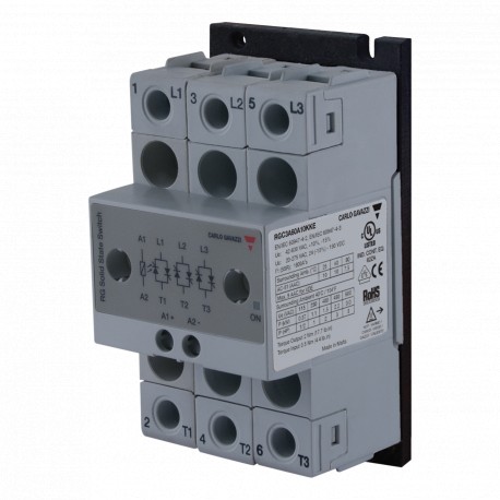 RGC3A60A10KKE - RGC3A60A10KKE CARLO GAVAZZI System: DIN-rail Mount, Current rating category: 10 AAC or less, Rated voltage: ..
