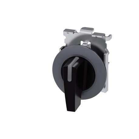 3SU1062-2EM10-0AA0 - 3SU1062-2EM10-0AA0 SIEMENS Illuminable selector switch, 30 mm, round, Metal matte, black, Selector switch lo..