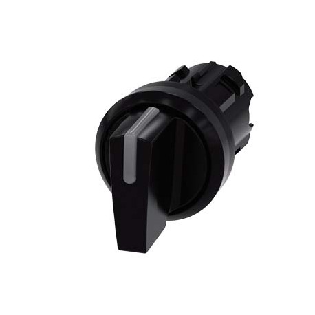 3SU1002-2BM10-0AA0 - 3SU1002-2BM10-0AA0 SIEMENS Illuminable selector switch, 22 mm, round, plastic, black, Selector switch short,..
