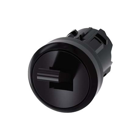 3SU1000-3EC10-0AA0 - 3SU1000-3EC10-0AA0 SIEMENS Toggle switch, 22 mm, round, plastic, black, 2 switch positions O I, momentary co..