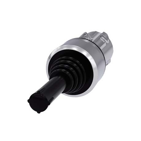3SU1050-7AD88-0AA0 - 3SU1050-7AD88-0AA0 SIEMENS Coordinate switch, 22 mm, round, metal shiny, black, 2 switch positions, horizont..