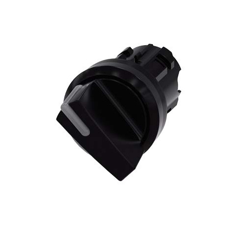 3SU1002-2BC10-0AA0 - 3SU1002-2BC10-0AA0 SIEMENS Illuminable selector switch, 22 mm, round, plastic, black, Selector switch short,..