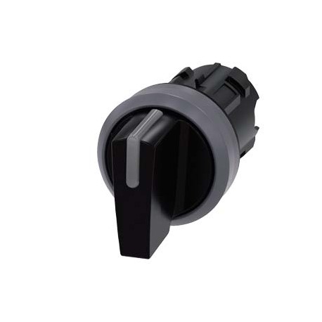 3SU1032-2BM10-0AA0 - 3SU1032-2BM10-0AA0 SIEMENS Illuminable selector switch, 22 mm, round, plastic with metal front ring, black, ..