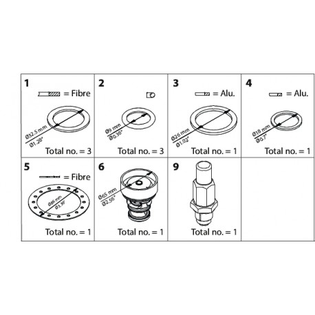027H3018 - 027H3018 DANFOSS REFRIGERATION ICS 32 Overhaul kit