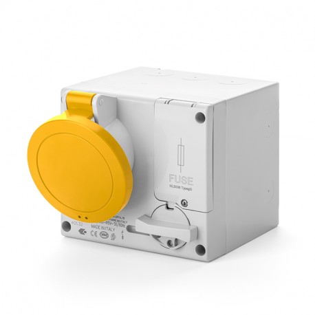 501.3272 - 501.3272 SCAME INTERLOCKED SOCKET 3P+E 32A 4h IP44