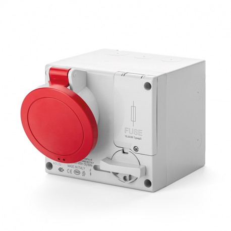 501.3278 - 501.3278 SCAME INTERLOCKED SOCKET 2P+E 32A 9h IP44