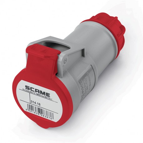 314.1646 - 314.1646 SCAME CONNECTOR 3P+E IP44 16A 6h 380-415V AC