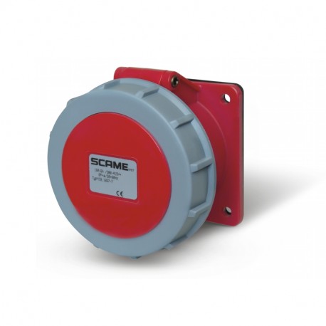 418.1667-7 - 418.1667-7 SCAME FLUSH-MNT. SOCKET 6P+E IP66/IP67 16A 6h