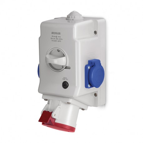 513.3257-2FFS - 513.3257-2FFS SCAME OPTIMA-COMBI C/INT. 0/I 32A 3P+N+E FUSE