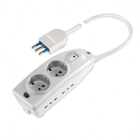 165.20441.R - 165.20441.R SCAME MUL.-OUT. SOCKET 2xP30+4xBIV SAF. SWITCH