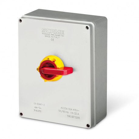 590.EMF3202 - 590.EMF3202 SCAME SWITCH DISCONNECTOR IP65 32A 2P