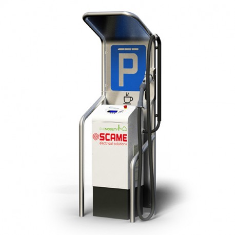 204.CC23L-CHT2 - 204.CC23L-CHT2 SCAME STATION FIXA Chademo with 18.3 kW+Type2 22kW