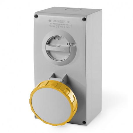 505.6370 - 505.6370 SCAME INTERLOCKED SOCKET 2P+E 63A 4h IP66/67