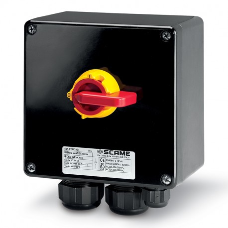 591.PEM4002 - 591.PEM4002 SCAME SWITCH DISCONNECTOR 40A 2P IP66