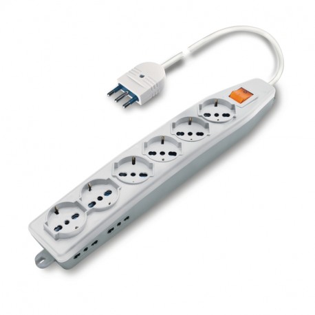 161.60511.R - 161.60511.R SCAME MULTI-OUTLET SOCKET + INT. WITH CABLE