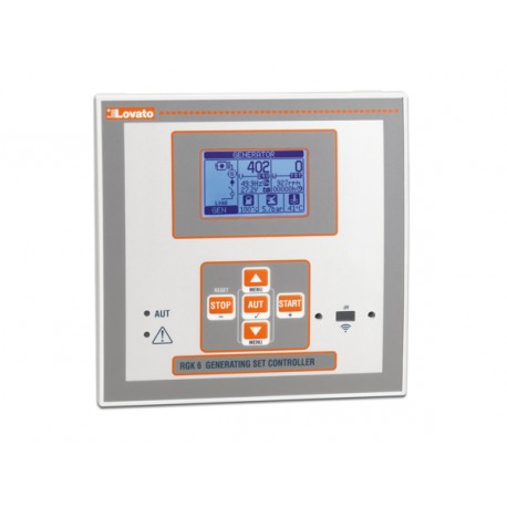 RGK601 - RGK601 LOVATO AUTOMATIC MAINS FAILURE (AMF) GEN-SET CONTROLLER, 12/24VDC, GRAPHIC LCD, USB/OPTICAL AND WI-FI..
