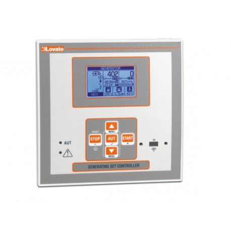 RGK601SA - RGK601SA LOVATO STAND ALONE GEN-SET CONTROLLER, 12/24VDC, GRAPHIC LCD, USB/OPTICAL AND WI-FI POINT PROGRAMMI..