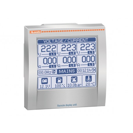 RGKRA - RGKRA LOVATO REMOTE DISPLAY PANEL FOR RGK 800, 12/24VDC, IP65 PROTECTION DEGREE