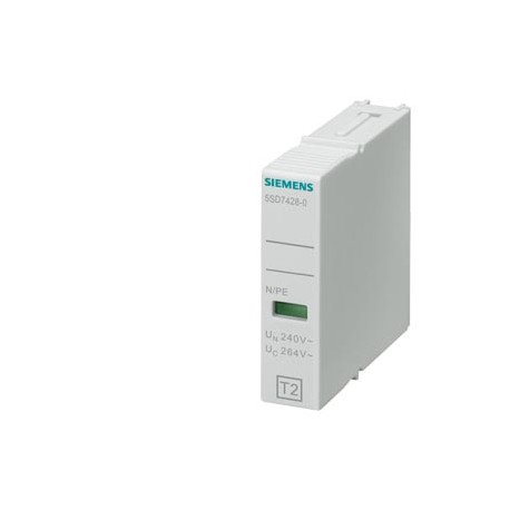 5SD7428-0 - 5SD7428-0 SIEMENS Plug-in part type 2 N-PE Requirement class C, UC 260V 1-pole, Narrow design for surge arre..