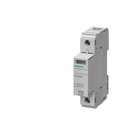 5SD7461-0 - 5SD7461-0 SIEMENS Surge arrester Type 2 Requirement class C, UC 350V Pluggable protective modules 1-pole, L-..